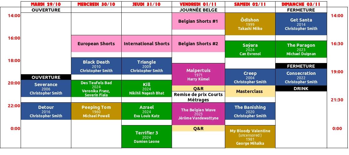 Grille du Programme